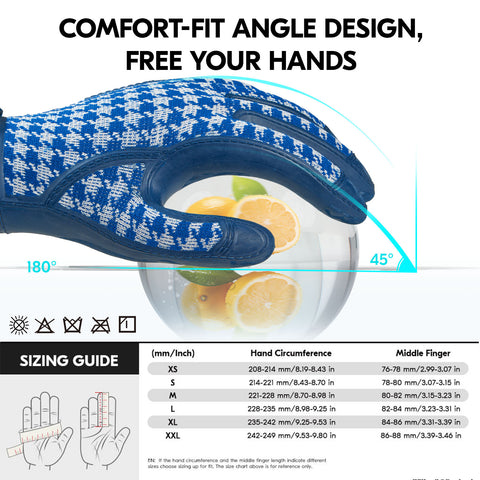 Vgo...Mem/Women's Work Gloves,Gardening Gloves,100% TPE Coated,Waterproof Palms, Anti-Slip,Breathable 3D Knit Back,OEKO-TEX Certified(TP1152)