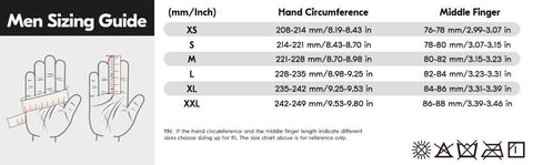 VGO 1Pair 0℃/32°F Winter Gardening Gloves Men,Safety Work Gloves,Puncture-proof,Thornproof,Touchscreen(SL7475FLWP-BLU)