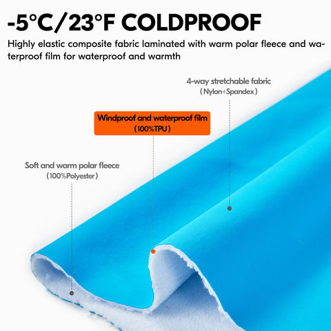 VGO 1 Pair -5℃/23°F or Above Winter Outdoor Gloves for Kids,Hiking Gloves,Cycling Gloves(Pink/Blue FT3116FL)