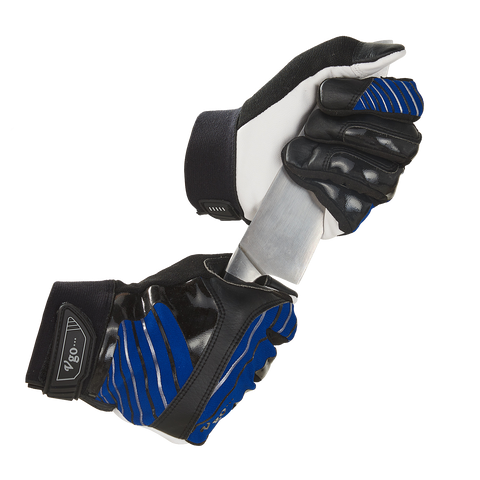 VGO 1-Pair Goat Leather Work Gloves, Mechanic Gloves, Cut Resistance ANSI A3, Touchscreen Compatible (GA9699HY)